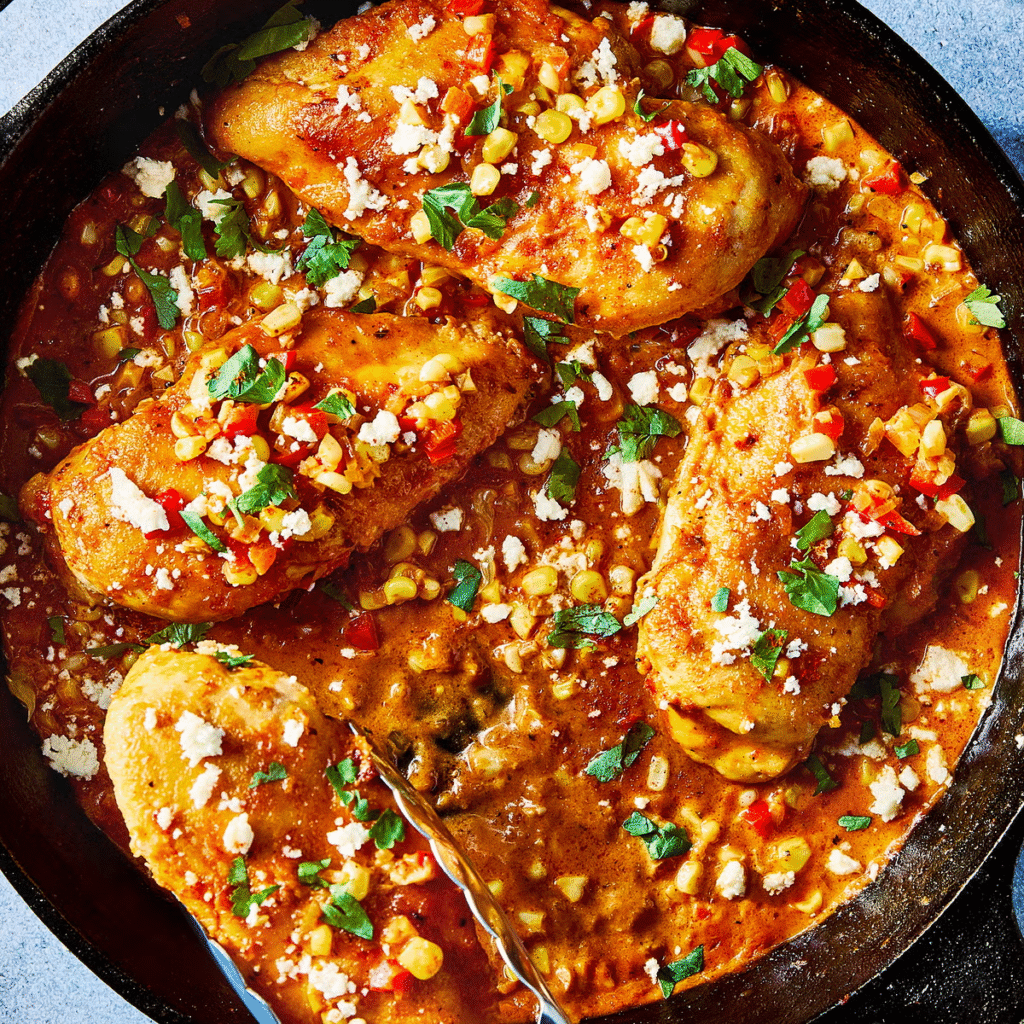 Mexican Street Corn Chicken Skillet