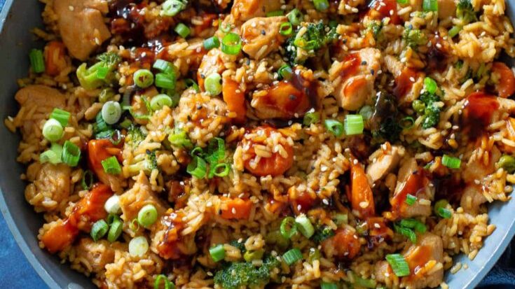One-Pan Teriyaki Chicken and Rice